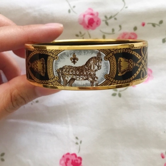 Hermes Jewelry - Hermès Horse “grand apparat” Bracelet 65mm